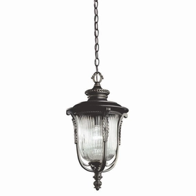 Kichler Luverne Rubbed Bronze Outdoor Pendant Light outdoor wall lamp