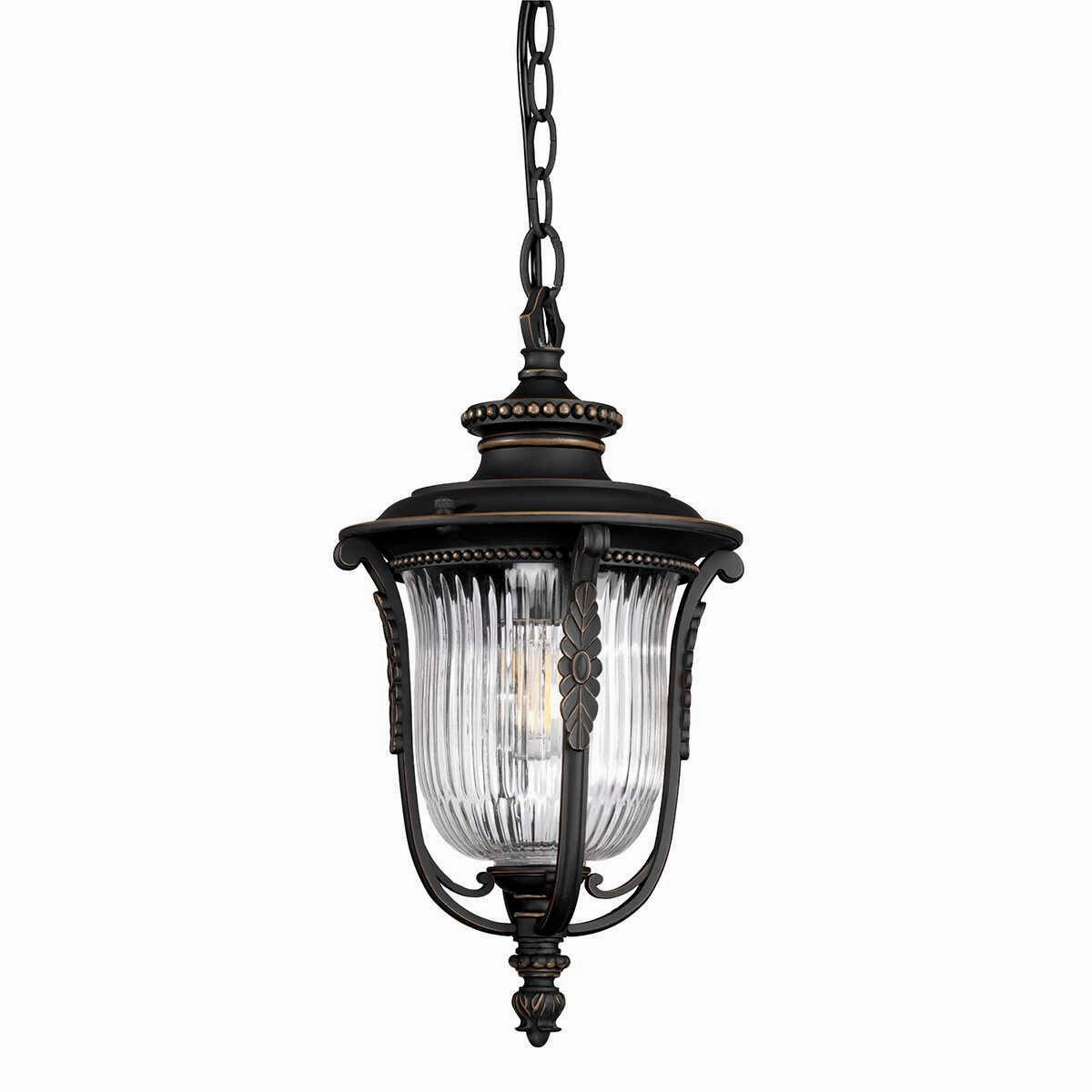Kichler Luverne Rubbed Bronze Outdoor Pendant Light