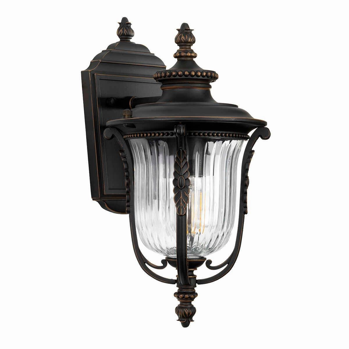 Kichler Luverne Rubbed Bronze Small Outdoor Wall Light