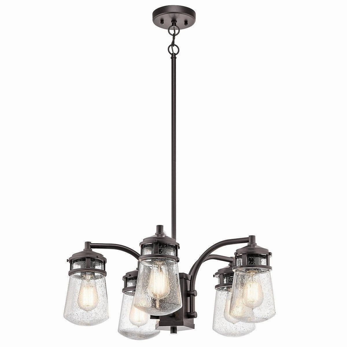 Kichler Lyndon Outdoor 5 Light Bronze Pendant outdoor wall lamp