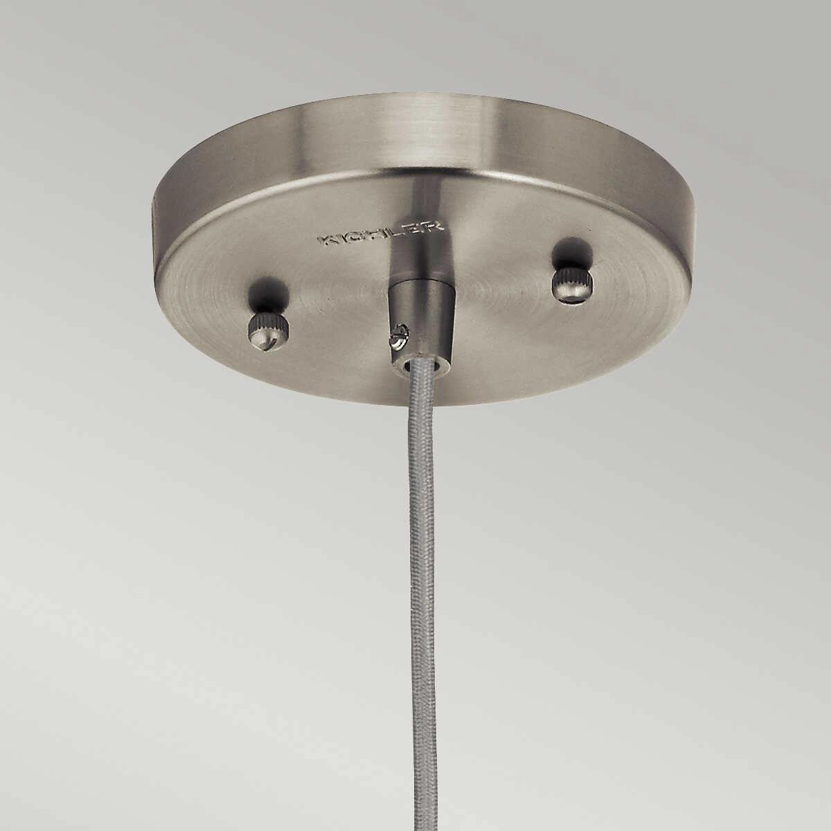Kichler Riviera 1 Light Brushed Nickel Pendant Ceiling - 16cm