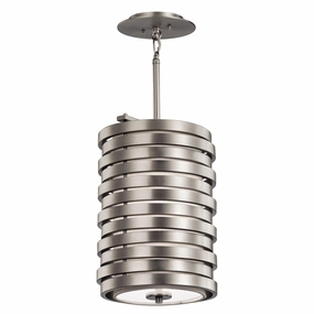 Kichler Roswell 1 Light Brushed Nickel Pendant Ceiling Light minimalist ceiling light