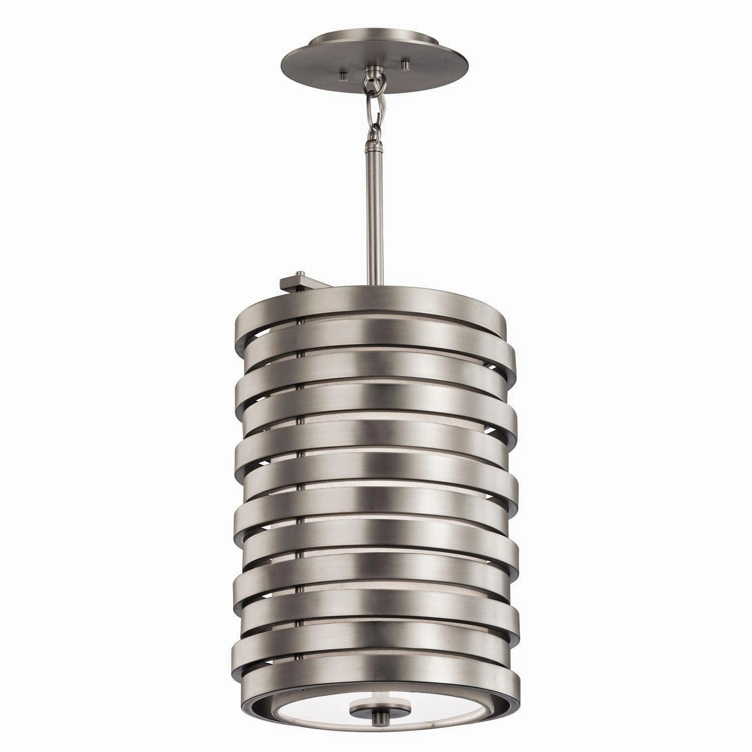 Kichler Roswell 1 Light Brushed Nickel Pendant Ceiling Light minimalist ceiling light