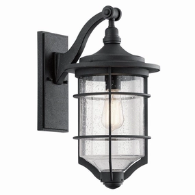 Kichler Royal Marine Medium Black Outdoor Wall Light outdoor wall lamp