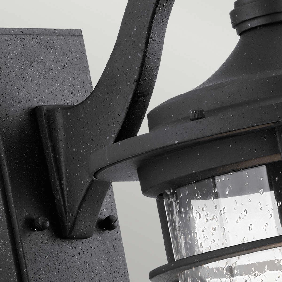 Kichler Royal Marine Medium Black Outdoor Wall Light