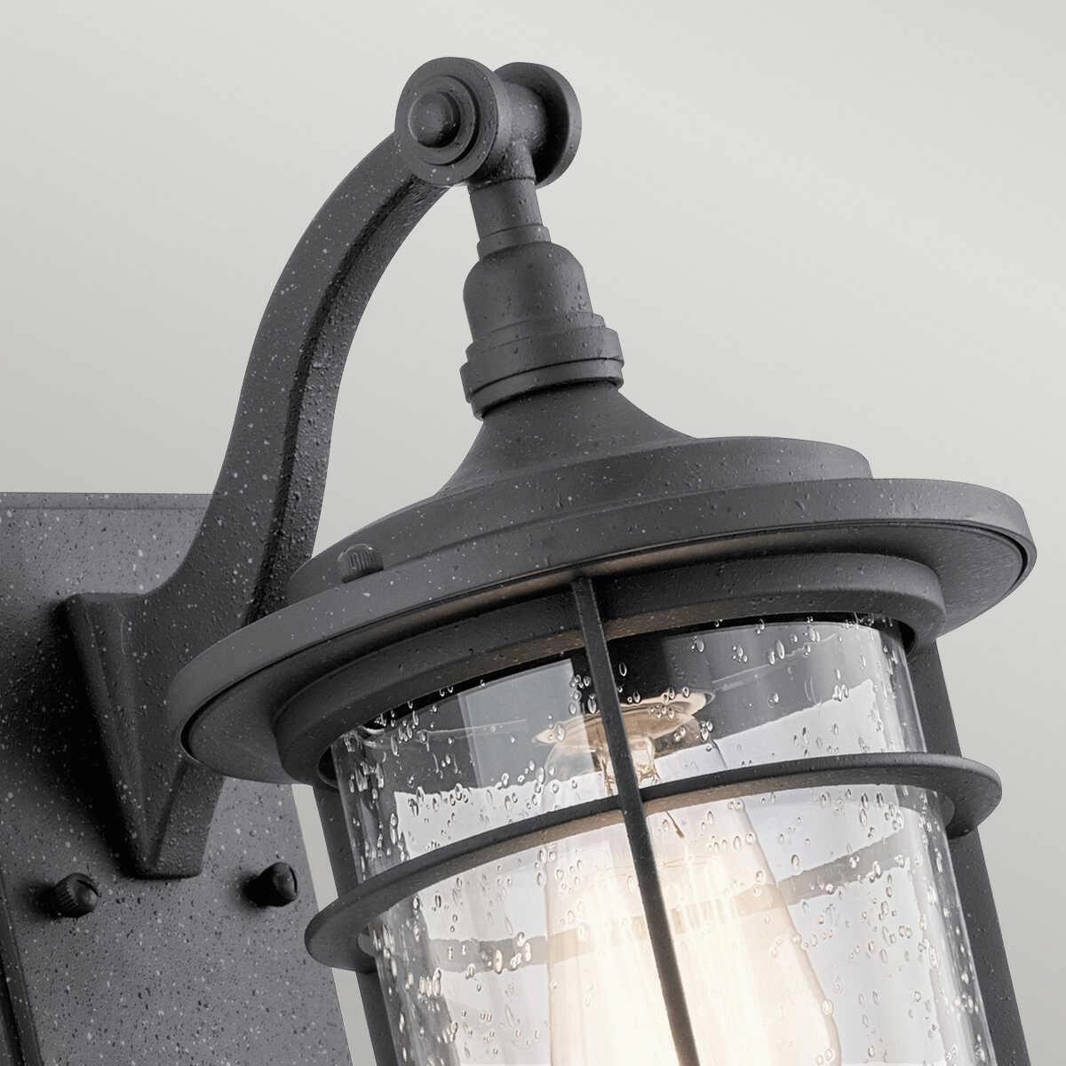 Kichler Royal Marine Small Black Outdoor Wall Light