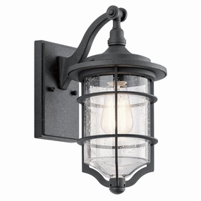 Kichler Royal Marine Small Black Outdoor Wall Light outdoor wall lamp