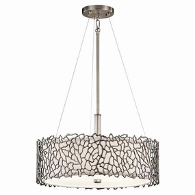 Kichler Silver Coral Duo-Mount Pendant Ceiling Light modern ceiling lamp