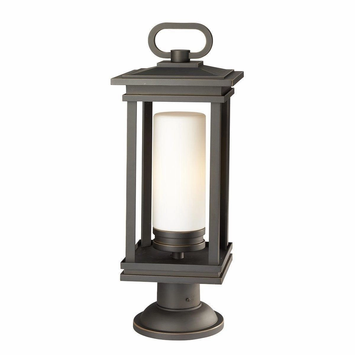 Kichler South Hope Bronze Large Outdoor Pedestal Light outdoor wall lamp