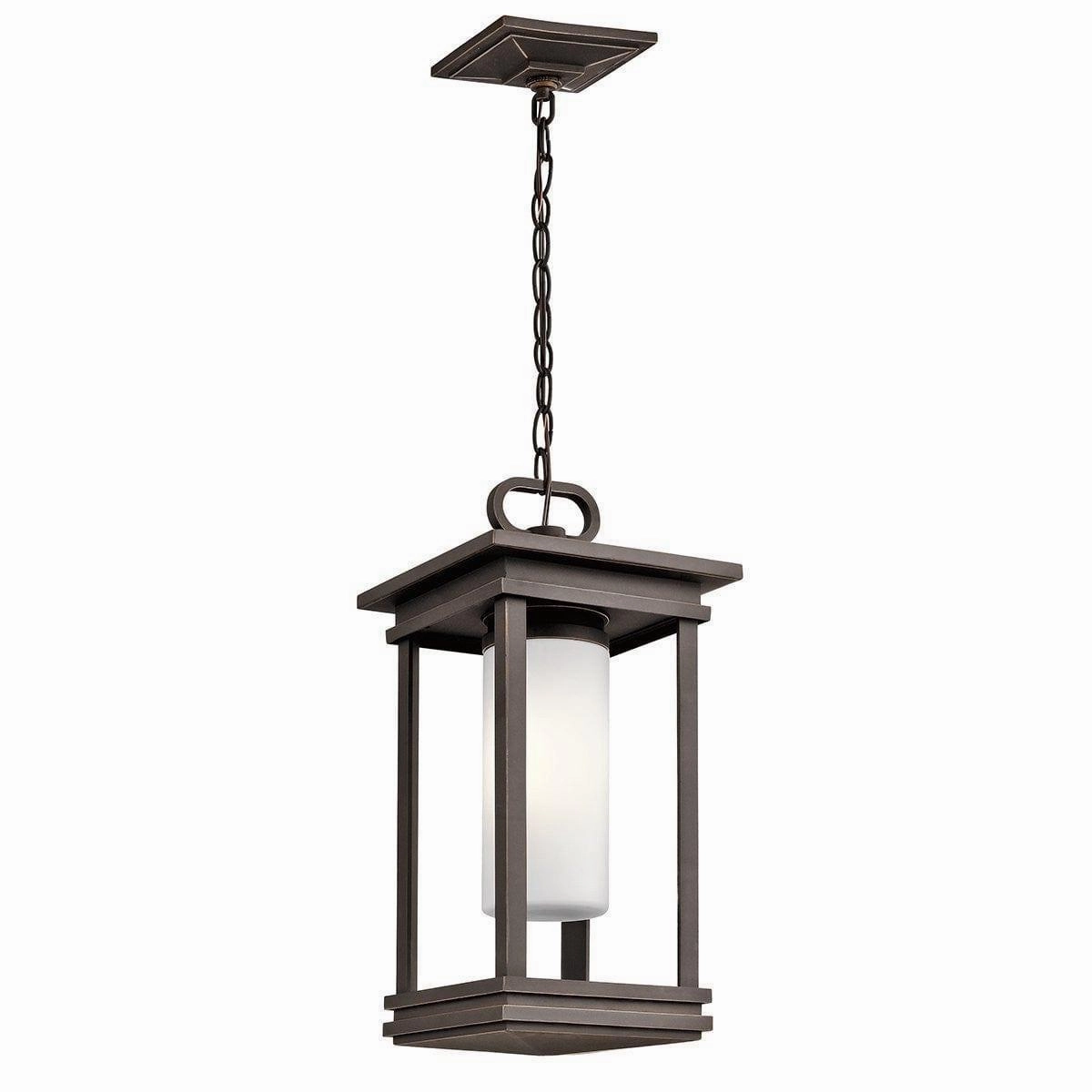 Kichler South Hope Rubbed Bronze Small Outdoor Pendant outdoor wall lamp