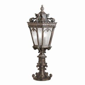 Kichler Tournai Londonderry Large Outdoor Pedestal Lantern outdoor wall lamp