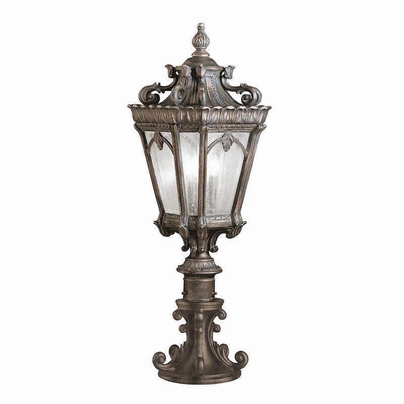 Kichler Tournai Londonderry Large Outdoor Pedestal Lantern outdoor wall lamp