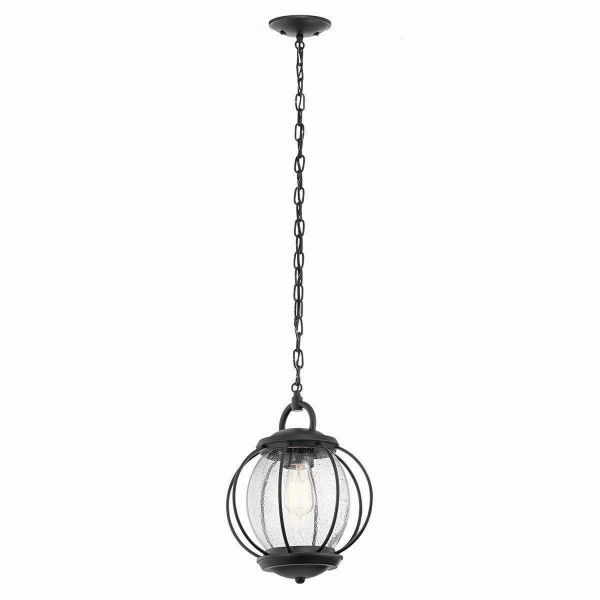 Kichler Vandalia Black Outdoor 1 Light Pendant outdoor wall lamp