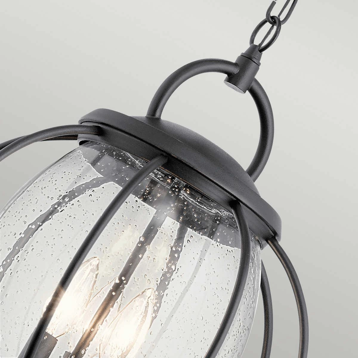Kichler Vandalia Black Outdoor 3 Light Pendant
