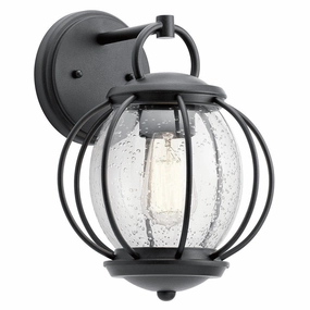 Kichler Vandalia Outdoor Black Wall Light outdoor wall lamp
