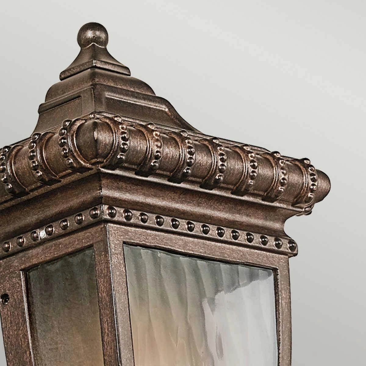 Kichler Venetian Rain Brushed Bronze Outdoor Half Wall Light
