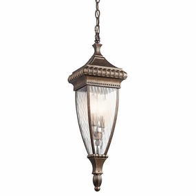 Kichler Venetian Rain Brushed Bronze Outdoor Pendant Light outdoor wall lamp