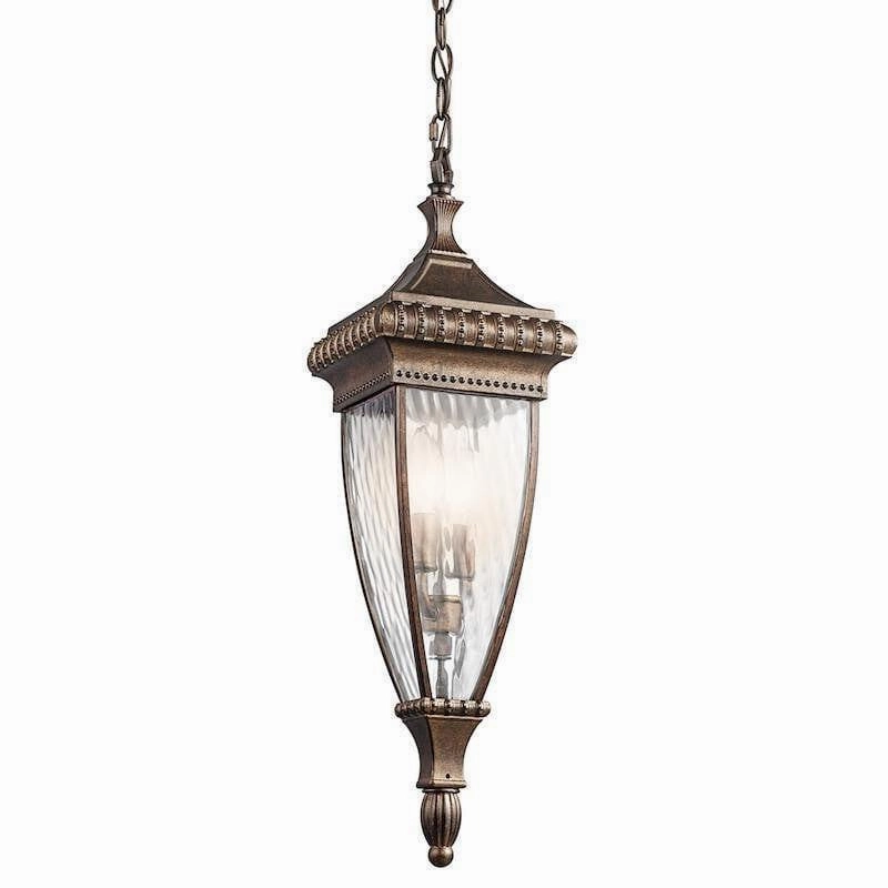 Kichler Venetian Rain Brushed Bronze Outdoor Pendant Light outdoor wall lamp