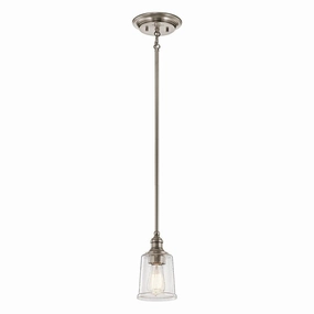 Kichler Waverly 1 Light Classic Pewter Mini Ceiling Pendant minimalist ceiling light