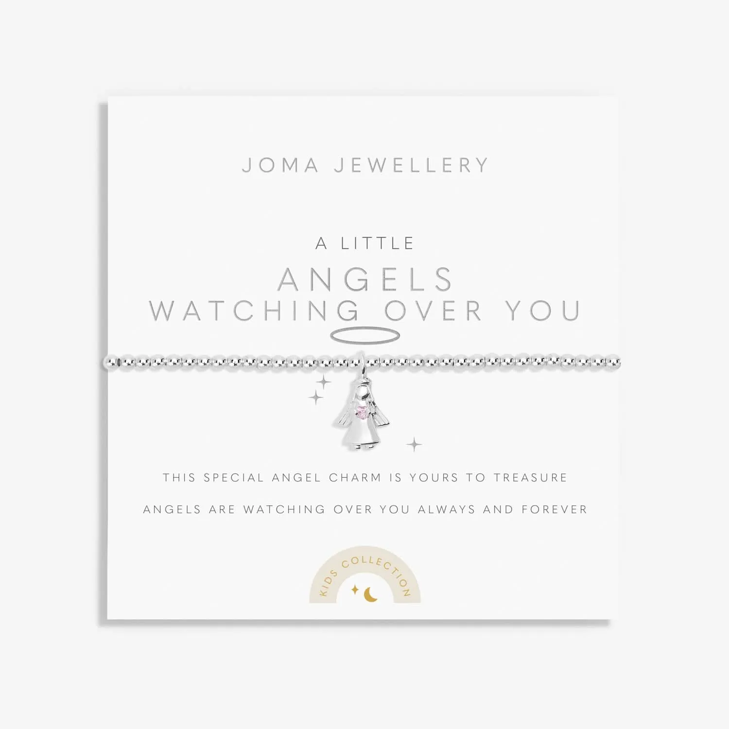 Kids A Little Angels Watching Over You Silver Plated Bracelet C770 Joma Jewellery