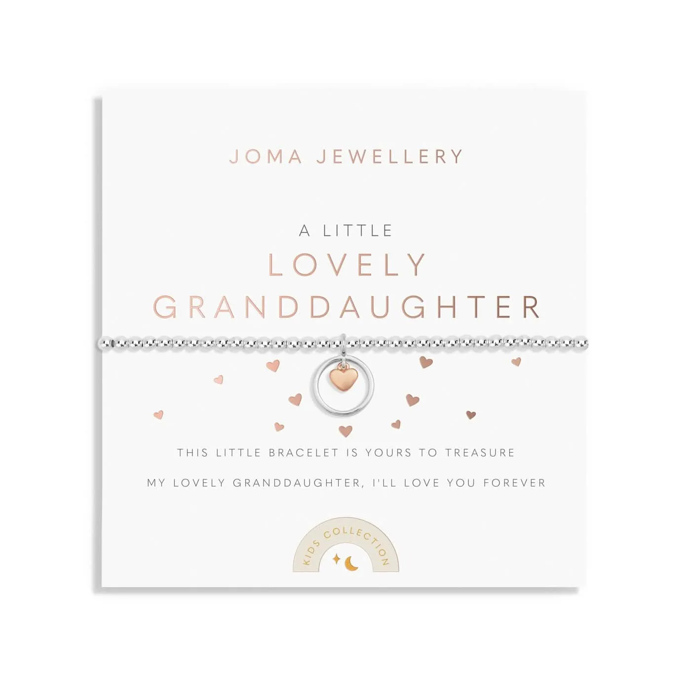 Kids A Little Lovely Granddaughter Silver Rose Gold Plated Bracelet C768 Joma Jewellery