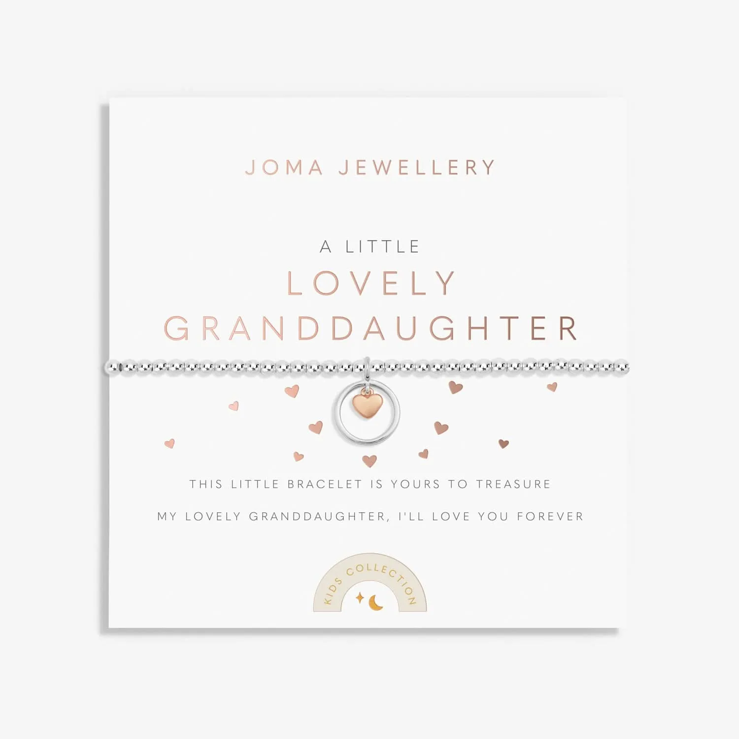Kids A Little Lovely Granddaughter Silver Rose Gold Plated Bracelet C768 Joma Jewellery