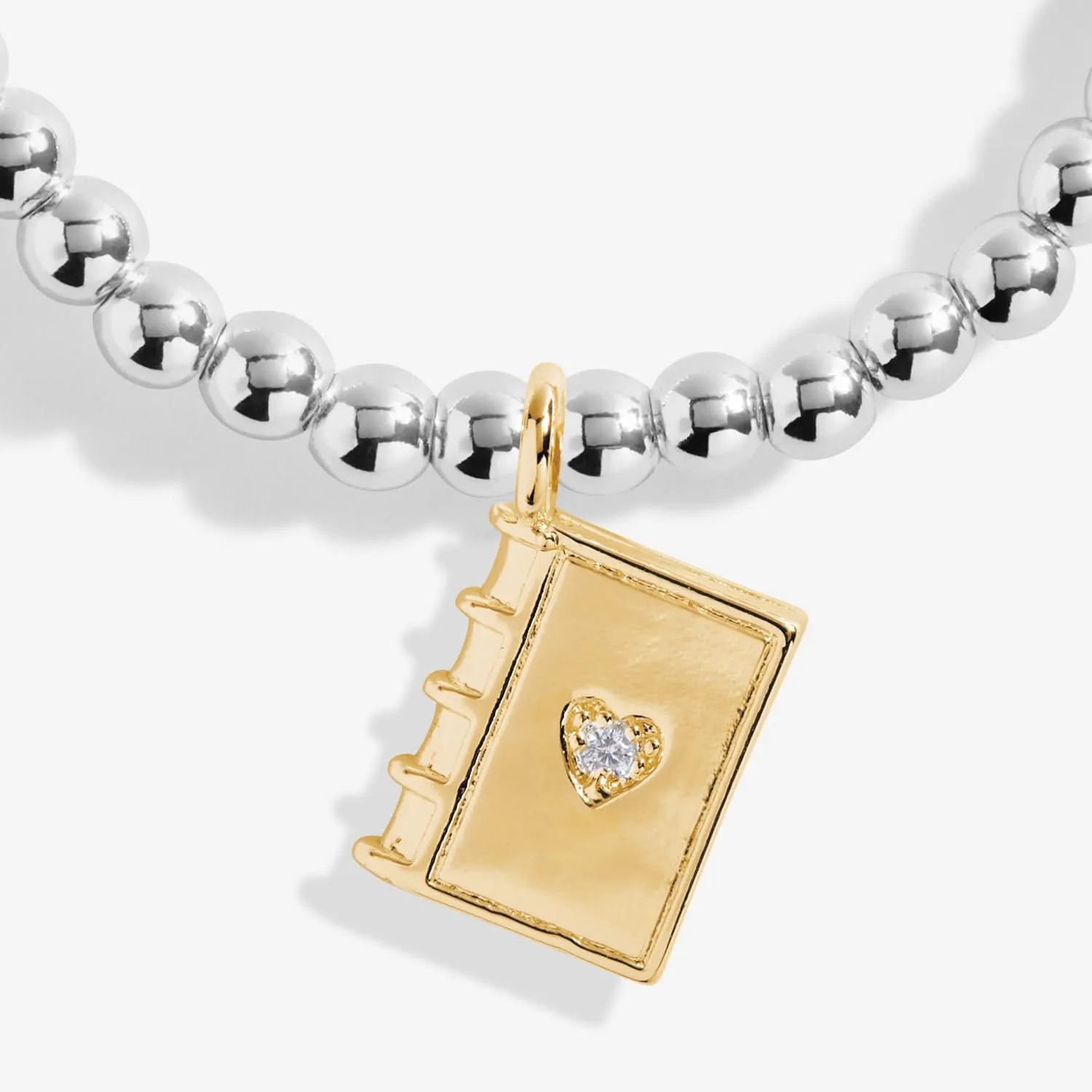 Kids A Little Off To School Silver Gold Plated Bracelet C769 Joma Jewellery
