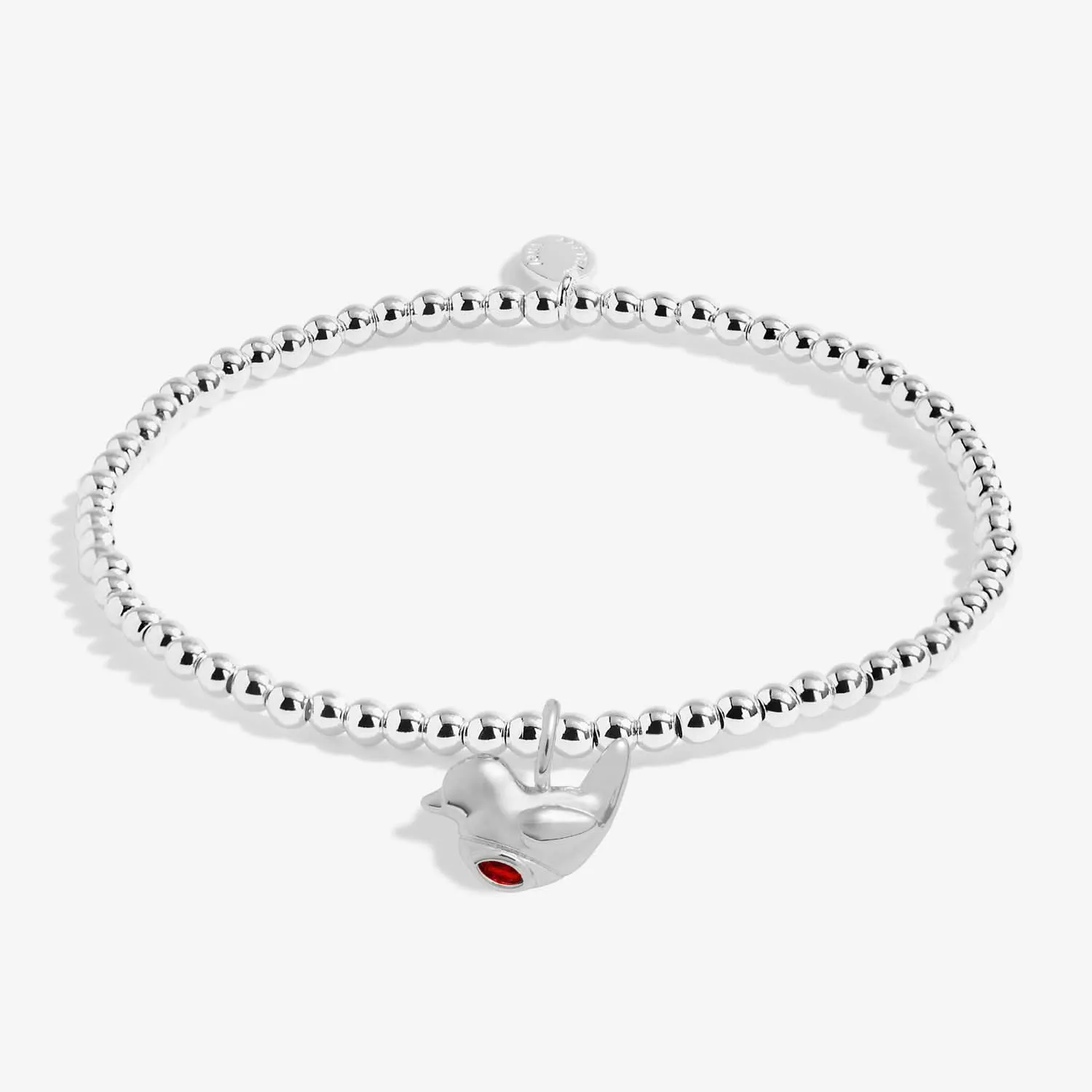 Kids Christmas A Little Christmas Robin Silver Plated Bracelet C753 Joma Jewellery