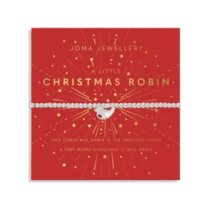 Kids Christmas A Little Christmas Robin Silver Plated Bracelet C753 Joma Jewellery