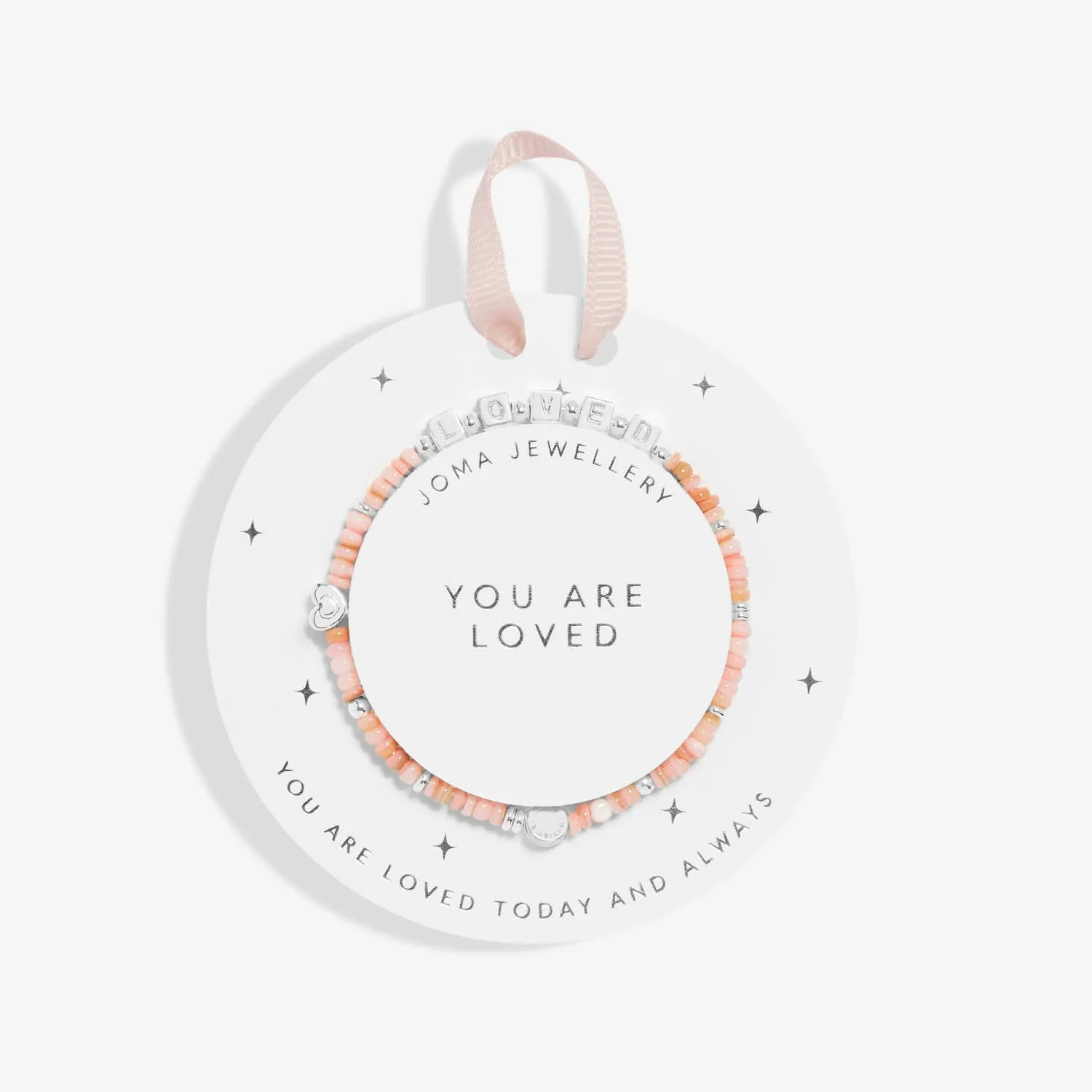 Kids Happy Little Moments You Are Loved Silver Plated Bracelet C738 Joma Jewellery