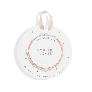 Kids Happy Little Moments You Are Loved Silver Plated Bracelet C738 Joma Jewellery