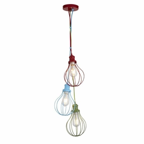 Kids 3 Light Multi Light Drop Balloon Cage Pendant minimalist ceiling light