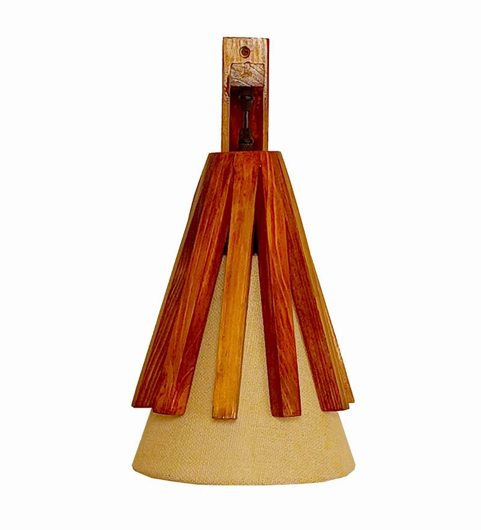 Killi L Brown Wooden Wall Light (BULB NOT INCLUDED)