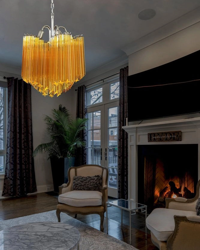 Kite Amber Chandelier