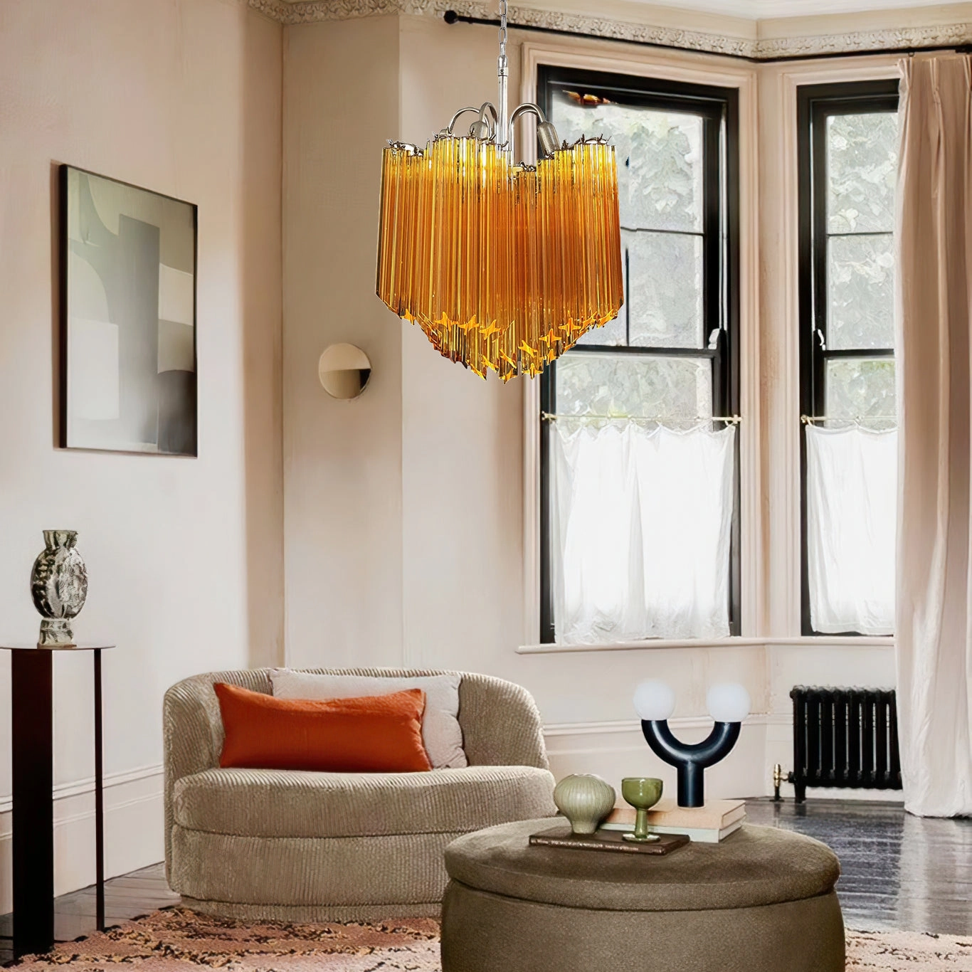Kite Amber Chandelier