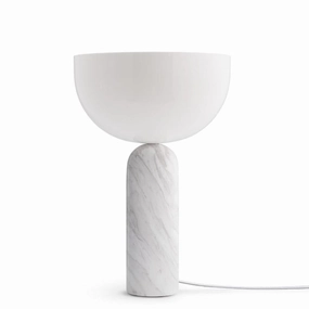 Kizu Bordlampe Hvid Marmor Large - New Works ambient lighting fixture