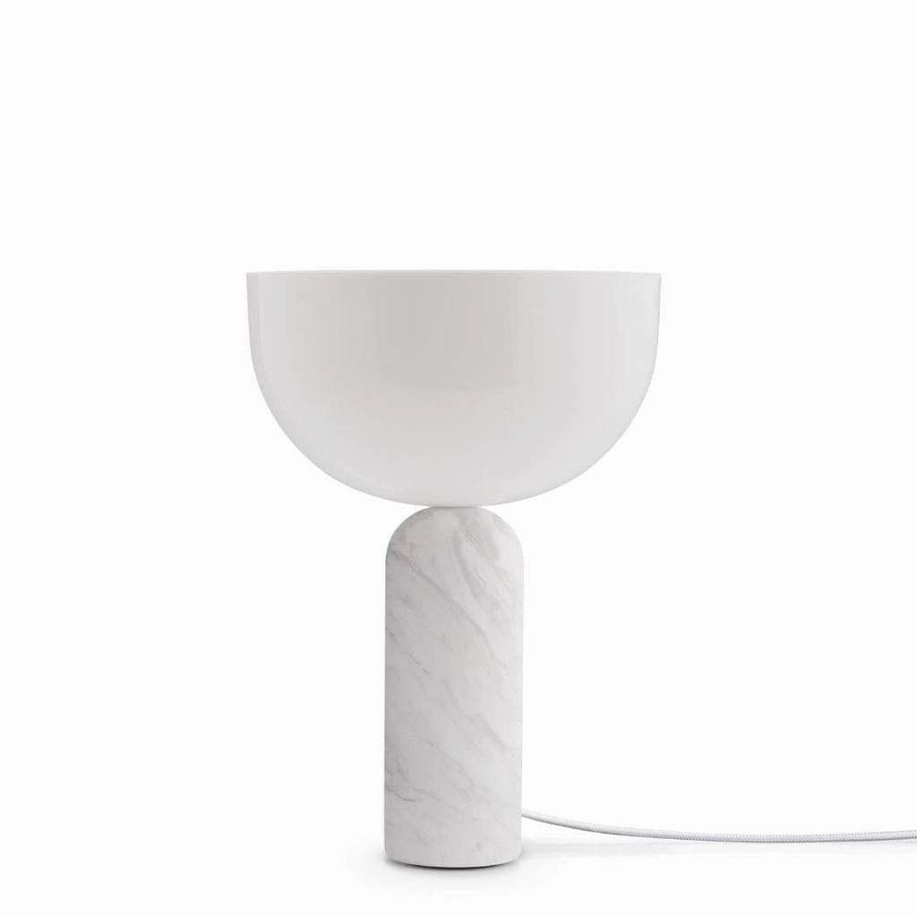 Kizu Bordlampe Hvid Marmor Small - New Works ambient lighting fixture
