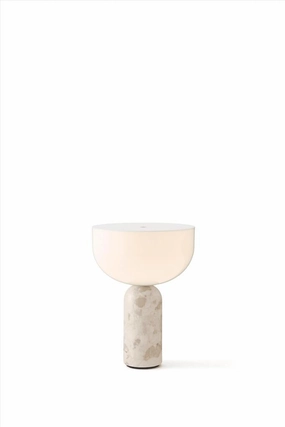 KIZU BORDLAMPE PORTALBE Kunis Breccia Marble w. White Acrylic 21715 ambient lighting fixture