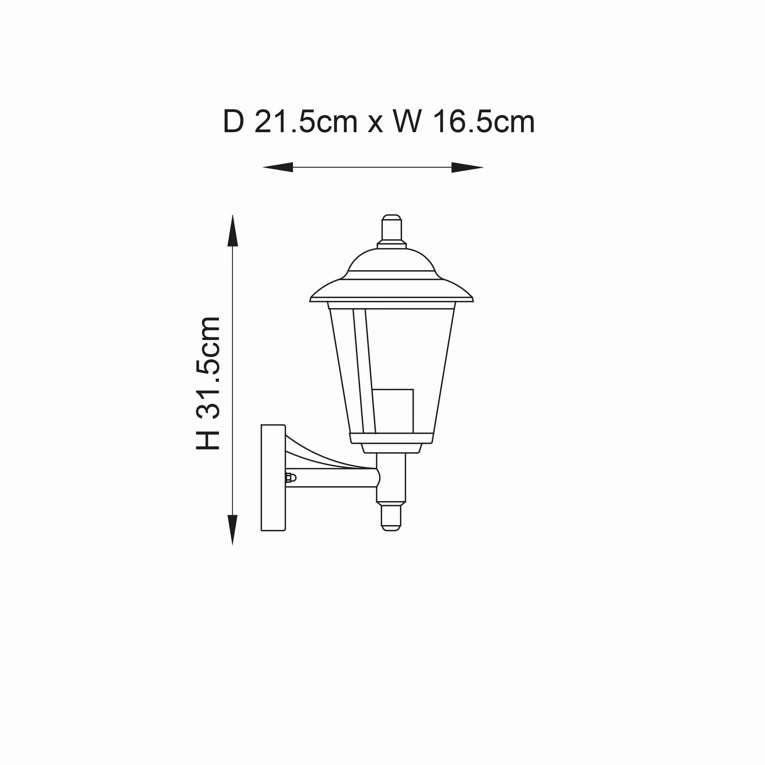 Klien Polished Stainless Steel Hanging Outdoor Wall Light