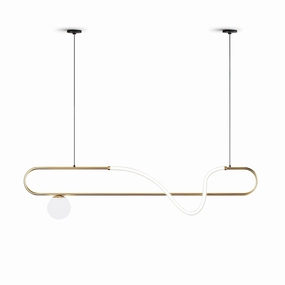 Kulgony Linear Chandelier flowerpot LED lamp