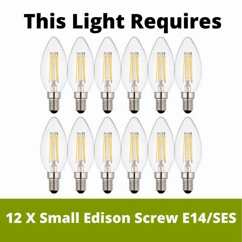 Lantern Grande 12 Light Chrome/Clear Glass Lantern