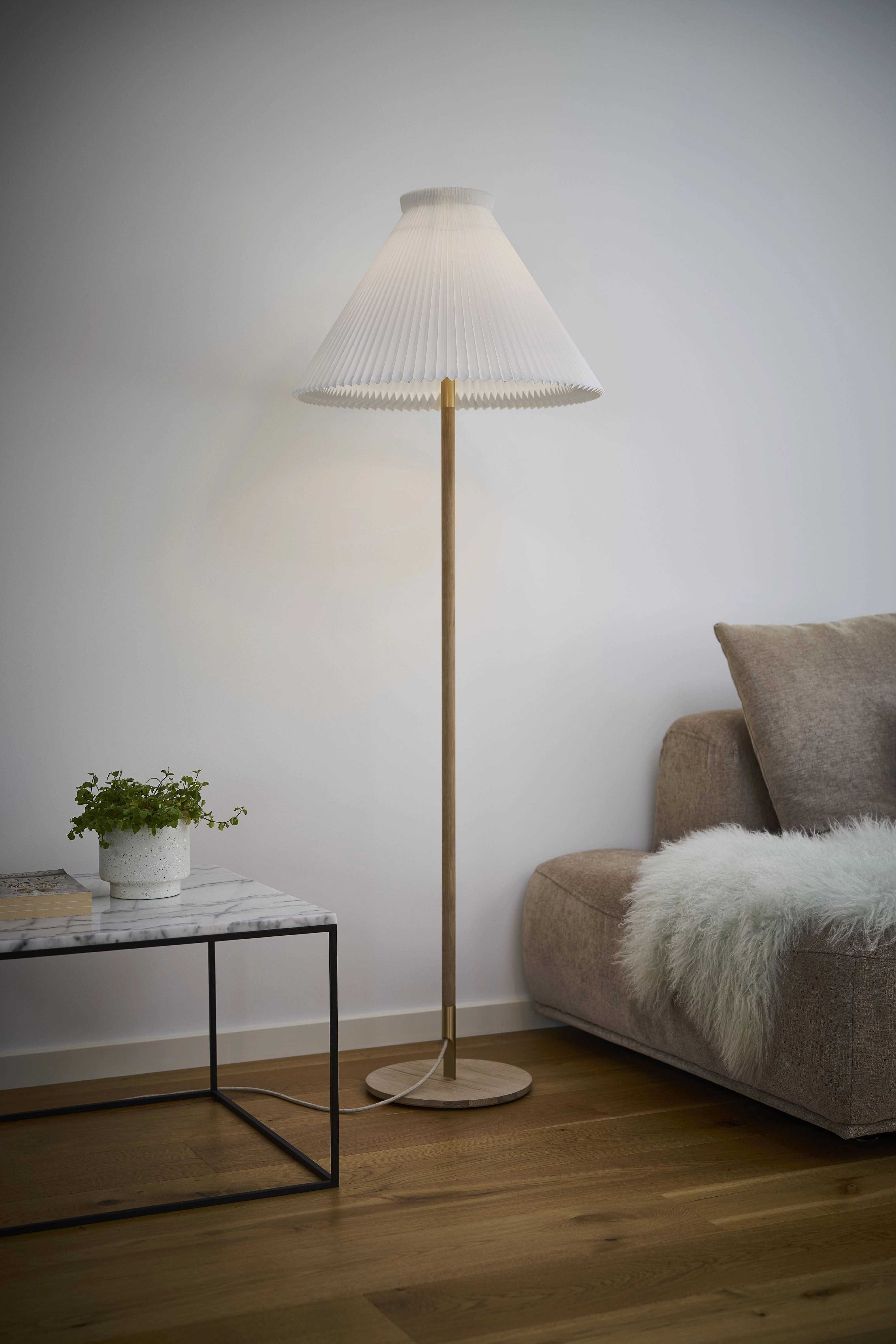 Le Klint 328 Floor Lamp, Light Oak