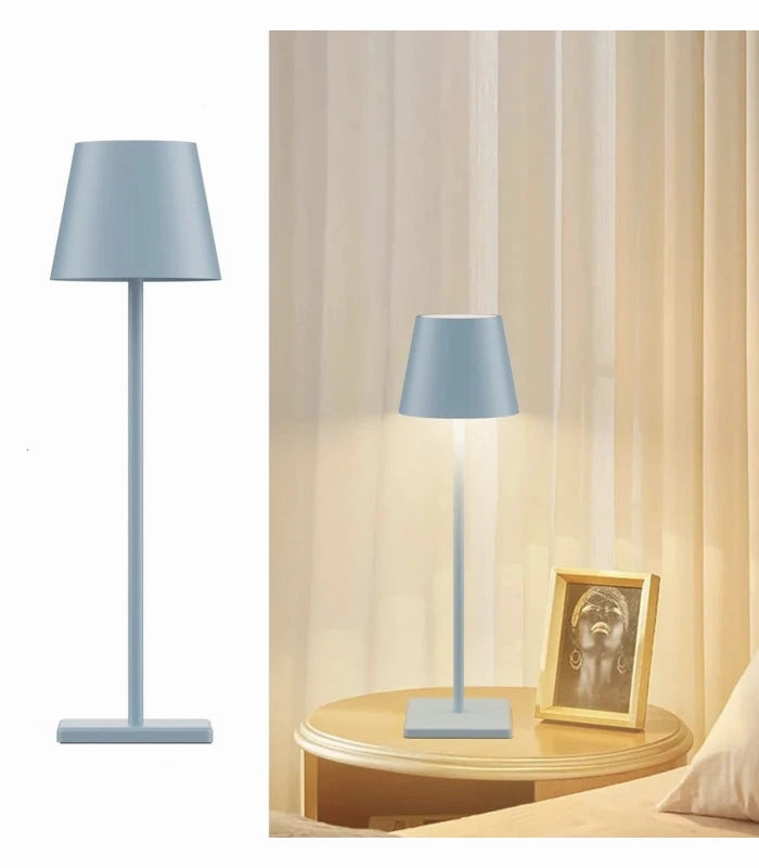 LED bordlampe Inde/ude - Bl, touch dmpbar, CCT, IP54 udendrs - Lampeagenten