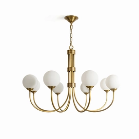Lenore Brass Chandelier flowerpot LED lamp