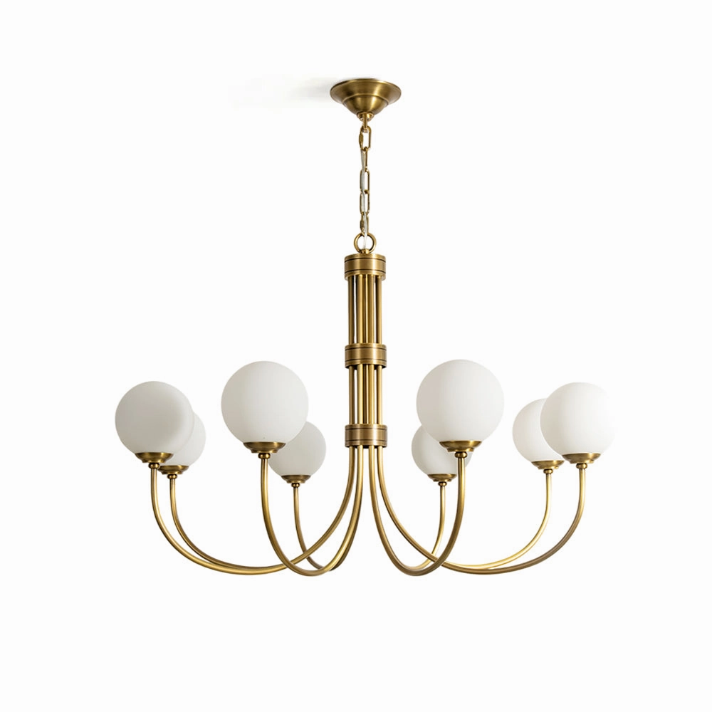Lenore Brass Chandelier flowerpot LED lamp