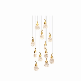 Leo Bubble Chandelier flowerpot LED lamp