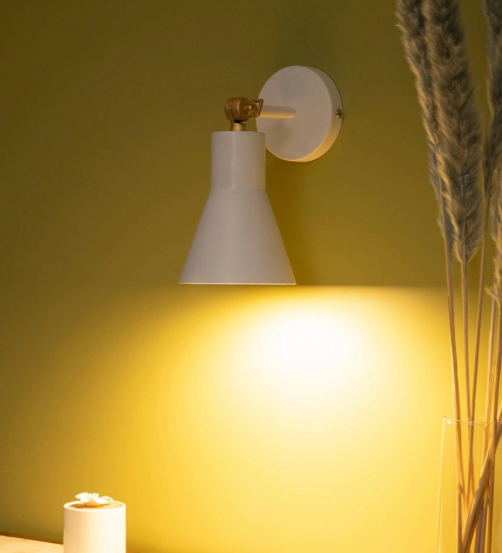 Liam Small White Wall Sconce vintage desk lamp
