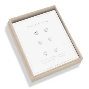 Lifes A Charm Daughter Silver Plated Earrings 7862 Joma Jewellery