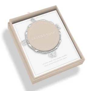 Lifes A Charm Friendship Silver Plated Bracelet 7852 Joma Jewellery