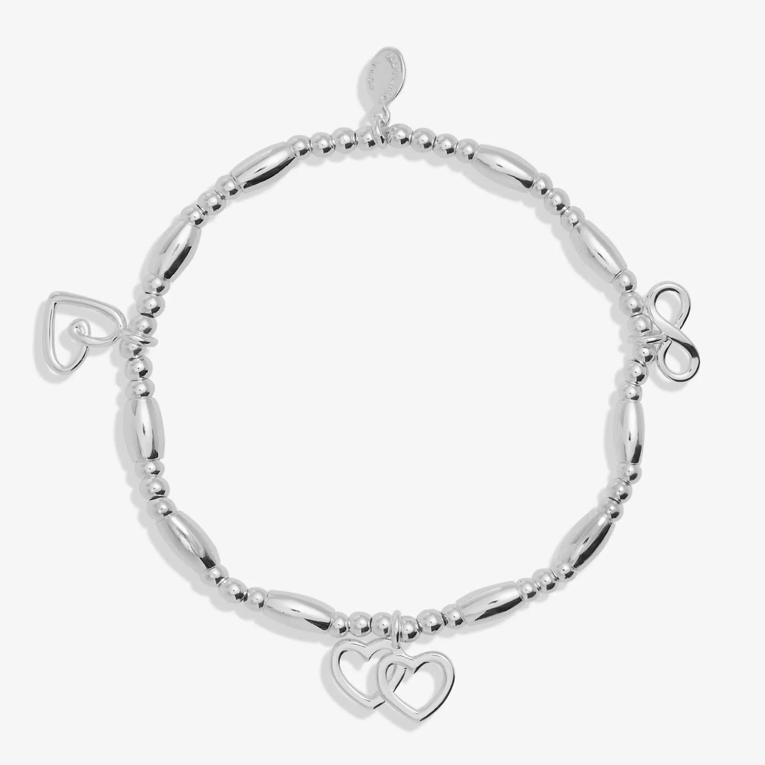 Lifes A Charm Friendship Silver Plated Bracelet 7852 Joma Jewellery
